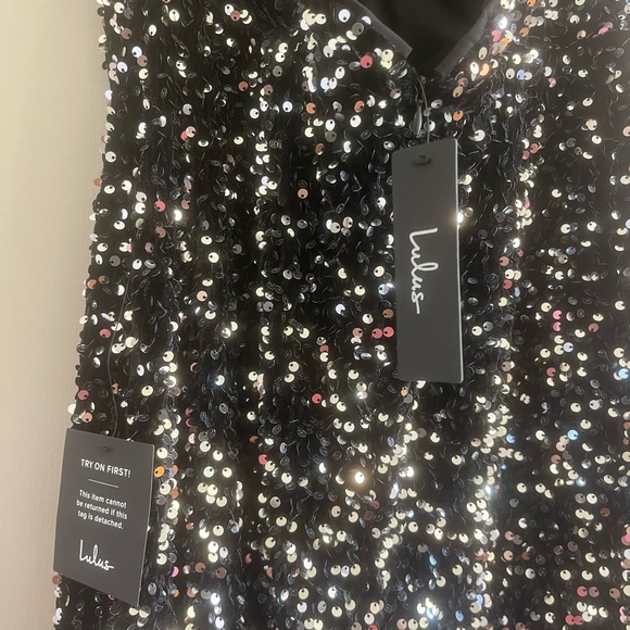 Regal Silver Sequin Velvet Maxi Dress! Never been worn. - Picture 6 of 12